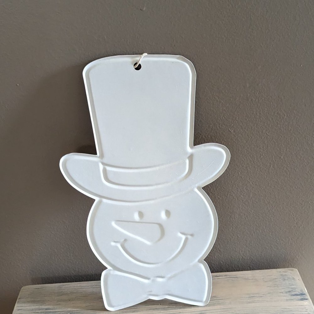 Let it Snow Metal Snowman Picture Sign - Picture 2 of 2